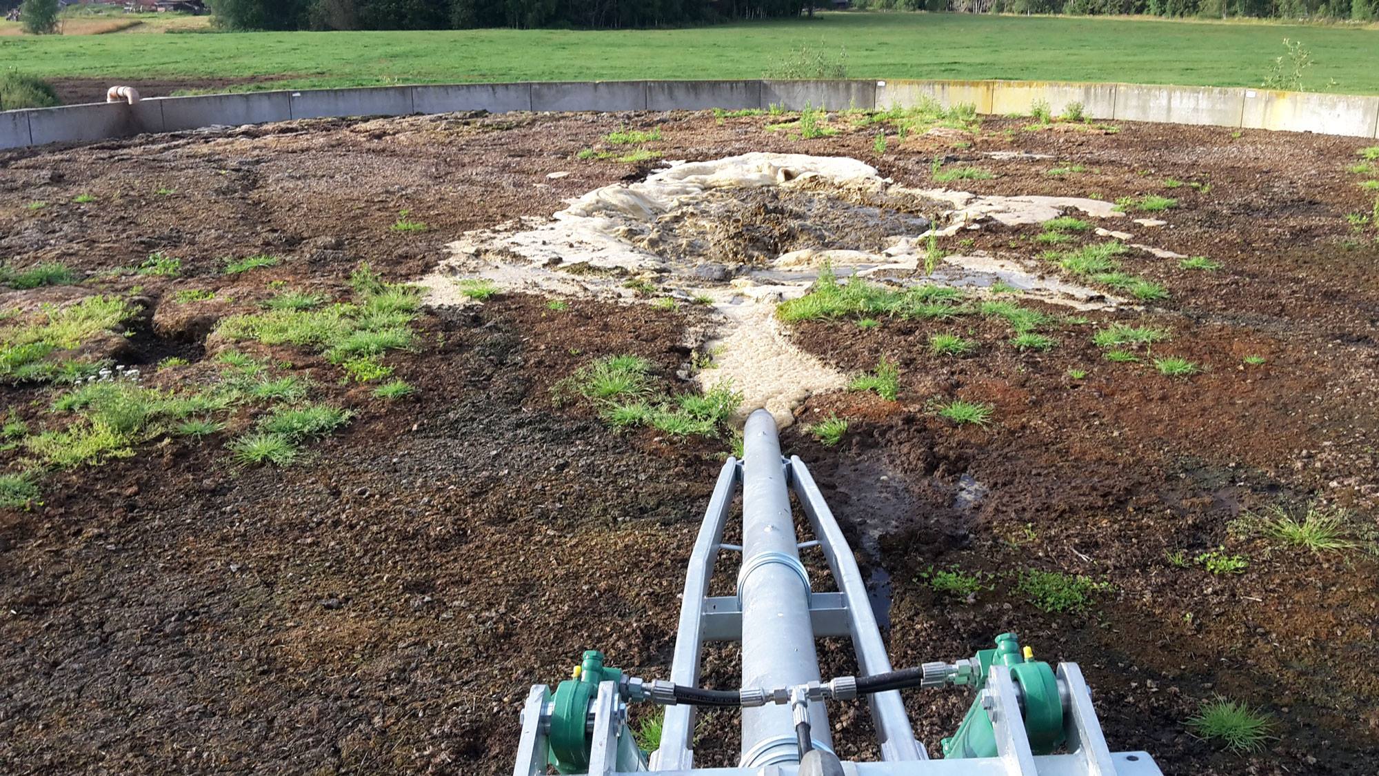 Z4 traktordriven omrörare i samlingsbehållare