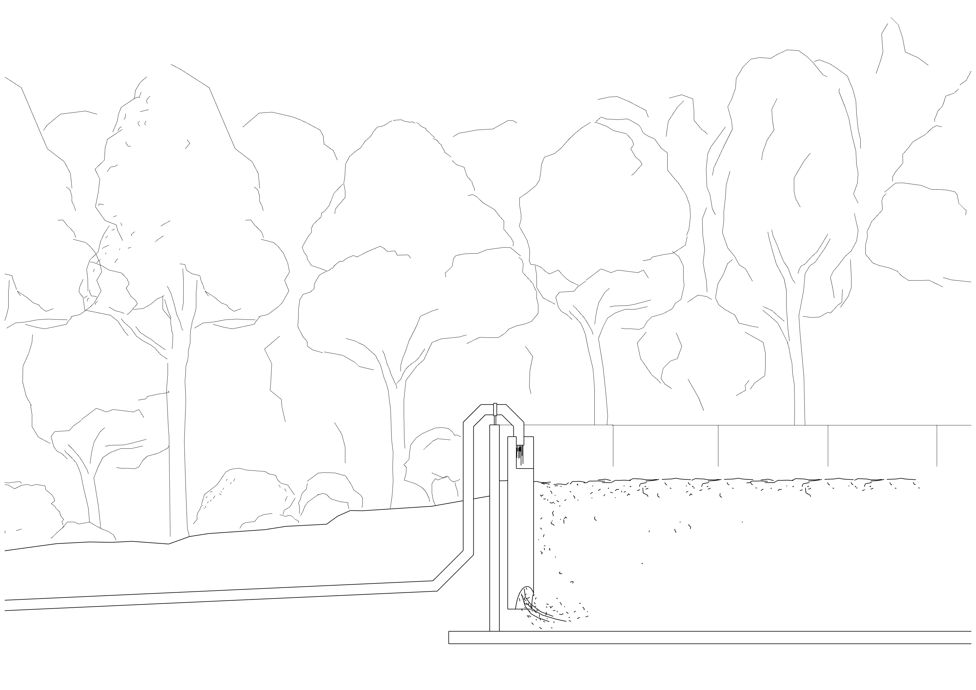 Samlingsbehållare vid Åva gård